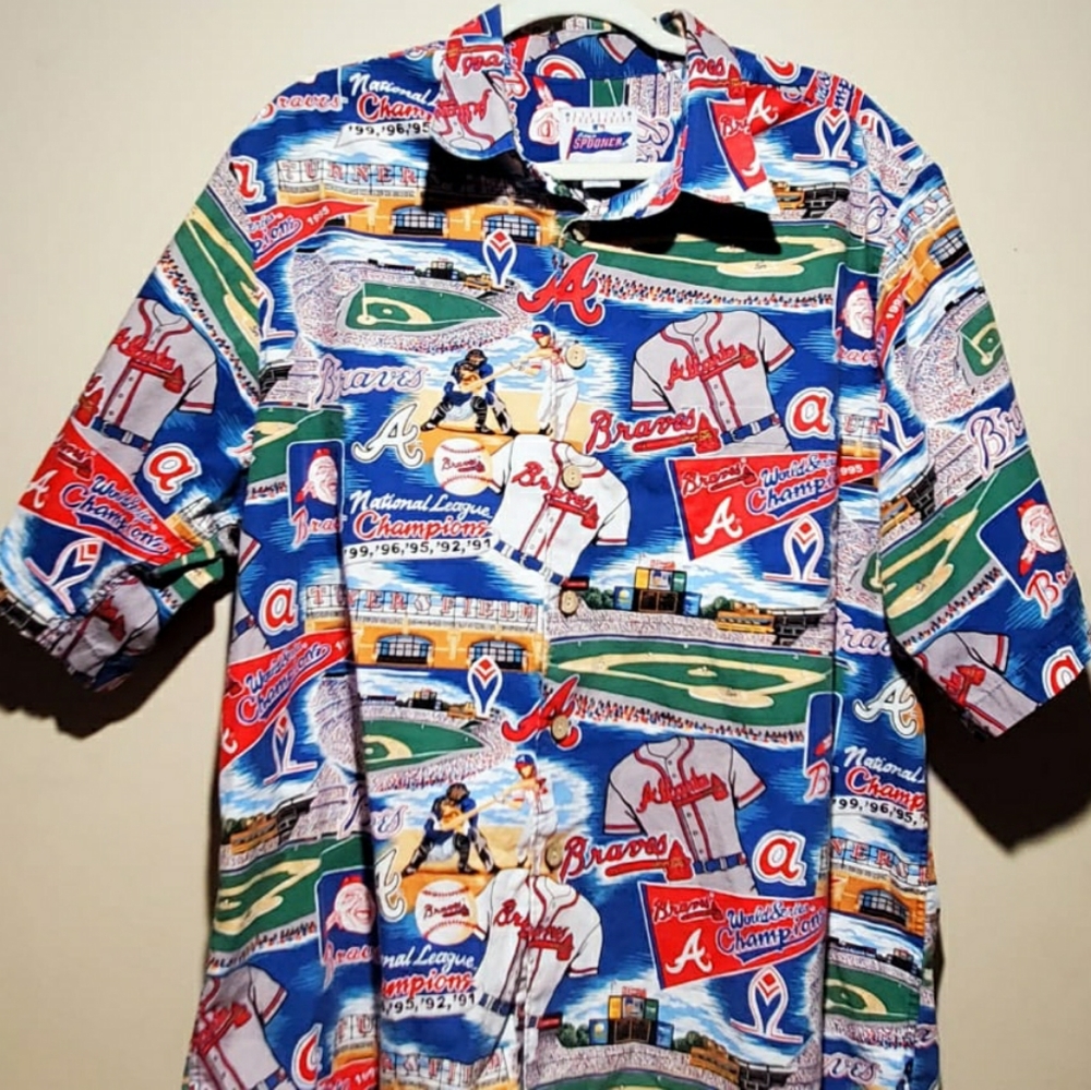Reyn Spooner Atlanta Braves Hawaiian Shirt